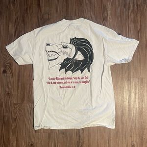 Vintage 90s lion tee shirt